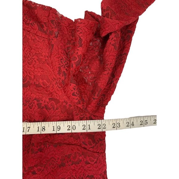 Dressbarn Women's Burgundy Blouse - Picture 5 of 6